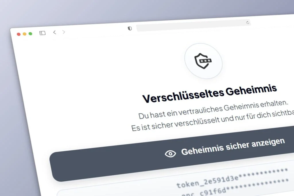 passwort sicher oeffnen einmal link isendpass